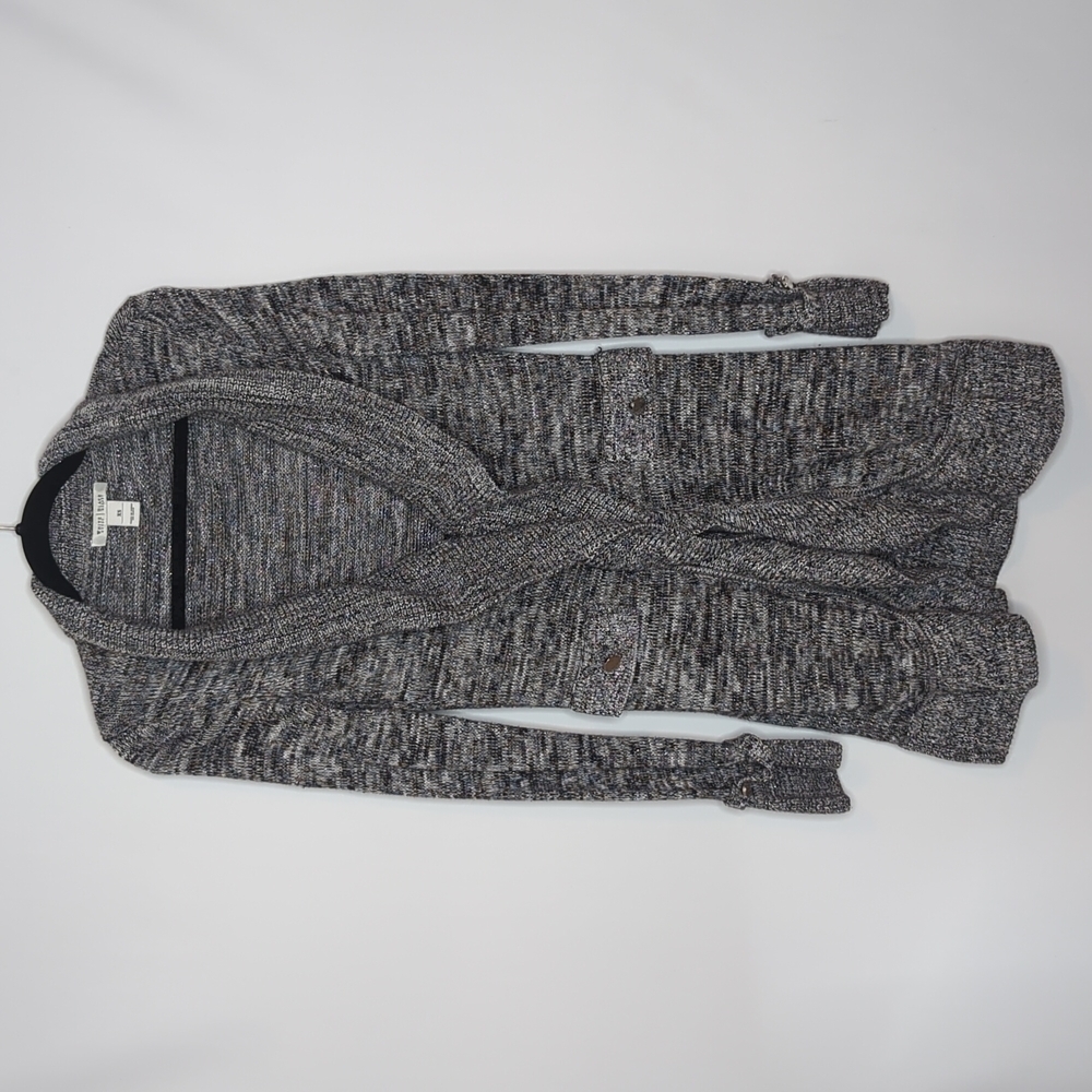 White House Black Market Cardigan With Ruffle Closure - Picture 3 of 15